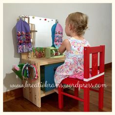 Diy Dressing Table, Diy Dressing Tables, Diy Dressing, Kids Rooms Diy, Diy Vanity, Best Ikea, Ikea Diy, Diy Room, Kids' Room