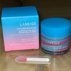 Laneige Lip Sleeping Mask In Shade Cotton Candy Limited Edition New In Box, Never Opened Spring 2024 Release Laneige Lip Sleeping Mask 0.7 Oz./20g Full Size Hard To Find! Laneige Cotton Candy, Laneige Lip Sleeping Mask Blue, Laneige Purple, Laneige Lip Sleeping Mask Flavors, Laneige Makeup, Laneige Lip Sleeping Mask Cotton Candy, Cotton Candy Lip Mask, Laneige Lip Sleeping Mask Kit, Laneige Water Sleeping Mask