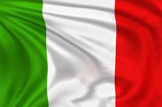 the flag of italy waving in the wind