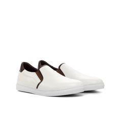 Tuesday Slip on Sneakers - Q by QS Mens Slip On Sneakers, Mens Slip On Shoes, Brown Box, Loafers Style, Fine Print, Shoe Tree, White Box, Classic Silhouette, Handmade Shoes