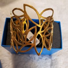 Beautiful Ornate High Fashion Cuff Chic Gold Cuff Bracelet For Spring, Chic Formal Metal Cuff Bracelet, Modern Gold Bracelets For Spring, Gold Open Cuff Bracelet For Party, Modern Cuff Bracelet As A Spring Gift, Chic Metal Cuff Bracelet For Spring, Chic Cuff Bracelets For Spring, Chic Cuff Bracelet For Spring, Modern Cuff Bracelet For Formal Spring Occasions