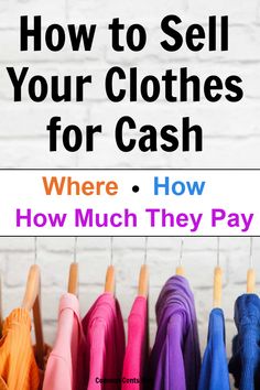 A simple process to get started selling your clothes for cash. Sell Clothes Online, Sell Old Clothes, Budget Hacks, Selling Clothes Online, Gig Economy, Thrifty Thursday, Money Ideas