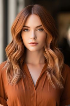 Copper prism balayage features a range of copper tones from light to dark, creating a prismatic effect. Ideal for those who enjoy complexity and depth in their hair. Click here to check out more lovely copper hair color ideas for 2023. Mid Length Copper Hair With Layers, Coper Hairstyles Color, Prismatic Hair, Hair Color Ideas For 2023, Copper Hair Color Ideas, Face Framing Hair, Hair Mistakes, Blonde Hair Shades