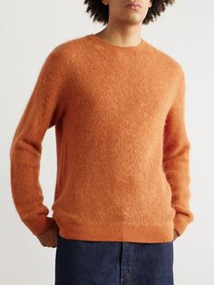 Made locally in Japan, BEAMS PLUS' sweater is knitted in a seven-gauge garter stitch from a super soft alpaca-blend. Store it folded and follow the care instructions to preserve both the handle and colour. Beams Plus, Waxed Cotton Jacket, Sweater For Men, Jacket For Men, Garter Stitch, Short Suit, Fine Jewelry Designers, Waxed Cotton, Mr Porter