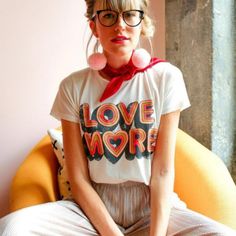 Love More Graphic Tee This Listing Is For The White Tee Boho Hippy Free People Gypsy Retro Vintage Spell Vici Chic Anthro Faithful Love Lemons Coachella Madewell Contemporary Lovers Will Love This! So Boho Chic! Tees Pattern, Tumblr Outfits, Eco Friendly Clothing, Love More, Summer Fabrics, Sweet Style, China Fashion, Mode Inspiration, Summer Of Love