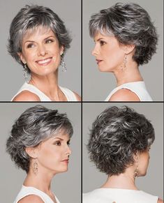 Short Hair Back, Short Spiked Hair, Short Silver Hair, Spiked Hair, Short Hairstyles For Thick Hair, Haircuts For Medium Hair