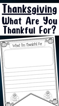 This Thanksgiving writing activity has students write about what they're thankful for.  For younger students, or those struggling, you could have them write just one paragraph. You could extend it into 2 paragraphs, where they explain one thing they're thankful for. Or, you could complete it as a 5 paragraph writing assignment where there's an introductory paragraph, 3 paragraphs explaining the 3 things they're most thankful for, and a concluding paragraph.