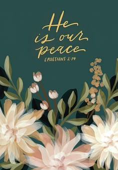 He is Our Peace with Pink Flowers Easter Card Scripture On Love, Easter Quotes Christian, Easter Artwork, Easter Verses, Christian Comfort, Easter Quotes, Easter Blessings, Easter Inspiration, Have Inspiration