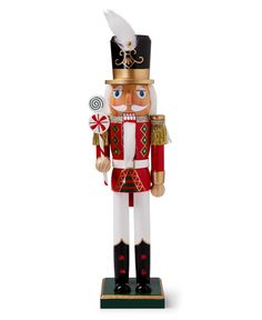 a nutcracker is standing on a white background