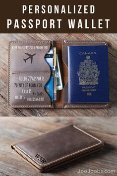 Christmas Gift Ideas for Him | Boyfriend gifts for christmas | Visit our shop, Full of Awesome Gift Ideas | Express Shipping | Satisfaction Guaranteed | Personalized Gift Ideas-Customized gifts | Add your name, initials, logo #Mensstyles #MensAccessories #GiftsforMen #Giftsforhim Thoughtful Gifts For Him, Leather Passport Wallet, Leather Travel Wallet, Relationship Gifts, Passport Case, Leather Passport Cover, Initials Logo