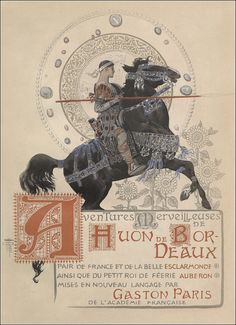 an old poster with a man riding on the back of a horse