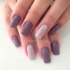 Nudes perfeitos Super Nails, New Nail Art, Fall Nail Colors, Fabulous Nails, Classy Nails, Nail Polishes, Purple Nails