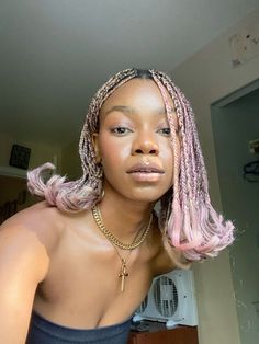 Pink Braids, Curl Braids, Protective Hair, French Curl, Nappy Hair, Cute Braided Hairstyles, Hairstyle Inspo, Cute Box Braids Hairstyles, Braided Hairstyles For Teens