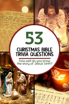 christmas bible trivia questions for the story of jesus'birth and what is it?