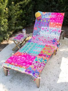 Beach Chair Towel & Tote - Pink Watercolor Patchwork-view 1 Boho Car Accessories, Portable Chair, Pink Border, Camping Tents, Making Space, Picnic Blankets, Beach Chair, Happy Things, Car Games