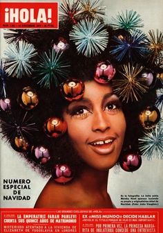 a magazine cover with an image of a woman's hair