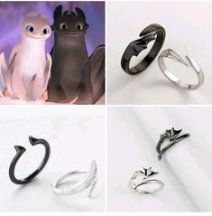 Httyd Rings, How To Train Your Dragon Earrings, How To Train Your Dragon Jewelry, How To Train Your Dragon Gift Ideas, How To Train Your Dragon Wedding Theme, How To Train Your Dragon Wedding, Httyd Jewelry, Me N Who, Dragon Wedding