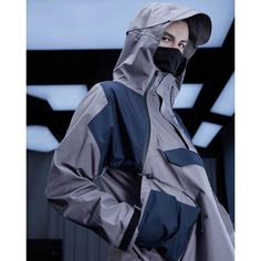 Techwear windbreaker "Tomari" -TENSHI™ STREETWEAR Casual Techwear, Types Of Clothing Styles, Techwear Jacket, Techwear Fashion, Athleisure Men, Japanese Shirt, Technical Clothing, Classic Jacket, Urban Looks