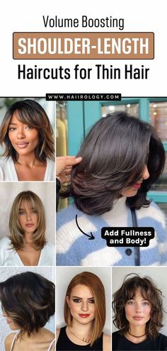 Looking for volume-boosting shoulder length haircuts for thin hair? I got you covered! Discover if shoulder-length hair is good for thin hair and explore the best haircuts like long layered bob, textured bob, blunt cut with bangs, asymmetrical cut, shaggy bob, and more. Find styles that enhance your hair's fullness and texture, making it look thicker and more vibrant. Ready to transform your look? Head to the blog now to find the perfect shoulder-length haircut for thin hair!