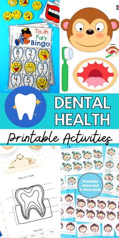 dental health printable activities for kids