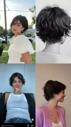 Short Flippy Hairstyles Shaggy Bob, How To Style Short Flippy Hair, 90s Bixie Haircut Aesthetic, Pixie With Bangs Round Face, Bixie Curtain Bangs Round Face, Super Short Hairstyles, Yeslydimate Short Hair, Short Chic Hair, Winona Ryder 90s Short Hair