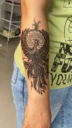 a person with a tattoo on their arm