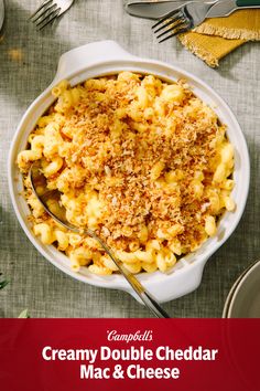 Let’s get ready for the Summer of Sides! Kids and adults can both agree mac and cheese is a winner on any dinner table, especially at the holidays! Rich and creamy Cheddar Cheese Soup takes this mac and cheese to the next level offering ease and an effortless, foolproof method requiring only 7 ingredients and 5 minutes of prep. Campbell Mac And Cheese, Campbells Cheddar Cheese Mac And Cheese, Campbells Macaroni And Cheese, Mac And Cheese With Canned Cheese Soup, Campbells Cheese Soup Mac And Cheese, Campbells Cheddar Cheese Recipes, Mac And Cheese Using Cheddar Cheese Soup, Mac N Cheese With Cheddar Cheese Soup, Cheddar Cheese Soup Mac And Cheese