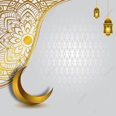 Arabic Background Design, White Luxury Background, Ramadan Background Design, Islamic Bg, Crescent Wallpaper, Ramadan Logo, Background Islamic Design, Islamic Pattern Background