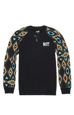 Neff Tribal Beach Crew Fleece #pacsun Guys Style, Skateboard Clothes, Volcom Hoodie, Mens Hoodie, Summer Stuff, Skater Boy, Men's Hoodies, Young Men, Mens Accessories Fashion