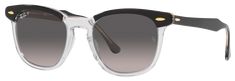 Ray-Ban Hawkeye RB2298 Gradient Glass Polarized Sunglasses bring together '60s vibes and modern style for a legendary look. Built to provide crisp, clear vision and 100% UVA and UVB protection, the glass lenses feature a gradient tint characterized by a smooth transition from solid to transparent that helps reduce eyestrain. They're also polarized to control glare. Based on the iconic Ray-Ban Wayfarer, the acetate frames feature a keyhole nose bridge and sculpted temple tips. Ray-Ban Hawkeye sun White Rimless Glass Sunglasses, Retro Anti-reflective Glass Sunglasses, Clear Shield Sunglasses With Gradient Glass Lenses, Clear Shield Sunglasses With Gradient Lenses, Retro Sunglasses With Gradient Glass Lenses, Retro Clear Sunglasses With Uv Protection, Modern Adjustable Cat Eye Sunglasses, Rimless Clear Sunglasses With Tinted Lenses, Casual Clear Square Frame Sunglasses