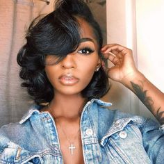 Straight Prom Hair, Pressed Natural Hair, Silk Press Natural Hair, Long Hair Ponytail, Hairstyles Natural, Wavy Bob Hairstyles, Prom Hairstyles For Short Hair, Prom Hairstyles For Long Hair, Long Hair Updo