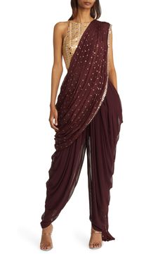 Sani Tara Dhoti Set | Nordstrom Indian Pants, Pretty Pants, Modern India, Burgundy Pants, India Style, Coverall Jumpsuit, Dhoti Pants, Resort Outfit, Pockets Pants