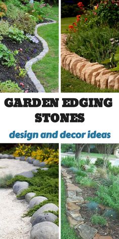 garden edging stones design and decor ideas