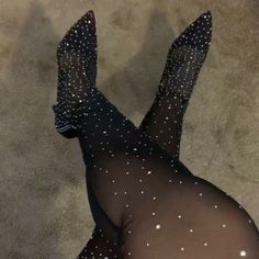 Black With Rhinestones Black Low Heel Heels With Rhinestones, Black Sparkling Heels For Night Out, Sparkling Black Heels For Night Out, Black Pointed Toe Heels With Bling, Black Bling Heels With Pointed Toe, Black Heels With Rhinestones And Round Toe, Knew High Boots, Cream Boots, Snake Boots