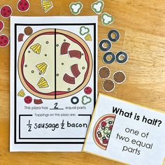 a pizza themed activity for kids to learn how to count