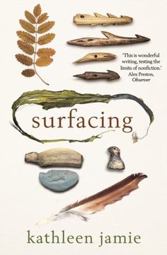 a book cover with different types of items on it and the title, surfacing