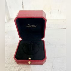 Brand: Cartier 100% Authentic Hard Case Cartier With Velvet Inside, Suitable For Ring Or Pendant New Never Used Only Stored. The Listing Does Not Contain Any Jewelry, It Is A Empty Case. Fast Shipping - Experienced Seller - Closets Of Influencers And Fashion Collectors- Shop With Confidence - Smoke-Free Clean Modern Storage Environment - Bundle And Save! - New Arrivals Every Week Elegant Cartier Jewelry For Valentine's Day, Aaa Quality Red Jewelry For Formal Occasions, Luxury Red Jewelry For Proposal, Red Luxury Jewelry For Proposal, Classic Wedding Jewelry In Original Box, Classic Jewelry With Original Box, Cartier Necklace, Pink Polka Dot Dress, Gold Gift Boxes