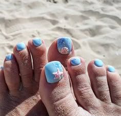 Pedicure Gel, Cute Toe Nails, Nail Designs Valentines, Toe Nail Designs, Nails Desing, Beautiful Nail Designs, Beach Nails, Toe Nail Art, Nail Art Hacks