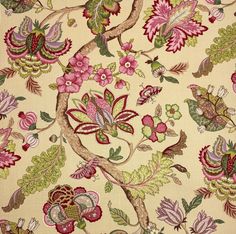 an image of a floral pattern on fabric