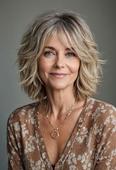 13 Bobbed Hairstyles for Curly Hair - Bobs for Thin Hair: Expert Tips Hairstyles Medium Length 2024, Hairstyles For Full Faces Over 50, Feathered Hairstyles Medium Over 50, Very Layered Hair Medium Over 50, Medium Hairstyles With Bangs, Chic Bob, Bob Cuts, Layered Bobs