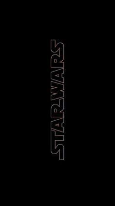 the star wars logo on a black background