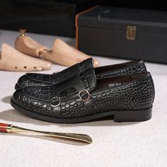 LBSFY - Luxury Men's Loafers Genuine Leather Double Buckle Monk Strap Slip on Casual Shoes Crocodile Pattern Wedding Dress Shoes for Men Note: 1. Different monitor can display different color, even if it's the same color, so please allow reasonable color difference. Pattern Wedding Dress, Dress Shoes For Men, Pattern Wedding, Wedding Dress Shoes, Men's Loafers, Men Loafers, Crocodile Pattern, Monk Strap, Papua New Guinea