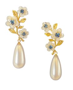 Tiffany Earrings – The Fox Group The Fox Group, Fox Group, Blue Drop Earrings, Pearl Flowers, Natural Pearl Necklace, Tiffany Earrings, Woven Ring, One Earring, Tiffany Jewelry