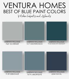 the best blue paint colors for walls and ceilings in various shades, from dark to light gray