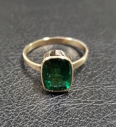 -PRODUCT TYPE - 14K EMERALD & GOLD RINGS -MATERIAL - GOLD -PURITY - 14K -STONE - EMERALD -SHAPE - RECTANGLE -TOTAL WEIGHT - APPROX 1.960 GRAMS -GOLD WEIGHT - 14K - APPROX 1.440 GRAMS -EMERALD - 2.60 CARAT -STONE SIZE - 6x9 MM -Quality is guaranteed. Our mission is always to satisfy our customers with our offerings, so just relax and place order! -Various designs are available so please feel free to drop a message. We will be happy to serve you. -We are continuously adding new products in our Classic Rectangular Emerald Wedding Ring, Classic Wedding Emerald Cut Emerald Ring, Formal Rectangular Emerald Ring With Prong Setting, 14k Gold Rectangular Solitaire Jewelry, Classic Emerald Ring With Rectangular Stone For Formal Occasions, Classic Emerald Ring With Rectangular Stone For Formal Events, Rectangular Stone Ring Hallmarked For Anniversary, Green Rectangular Rings With Bezel Setting, Classic Gold Square Cut Emerald Ring