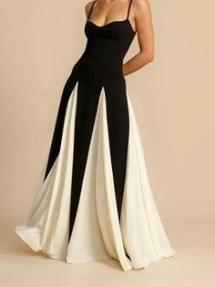 Elegant Floor Length Cocktail Gown Dress - SHExFAB Elegant Black Empire Waist Dress, Elegant Black Maxi Dress With Empire Waist, Black Empire Waist Evening Dress, Black V-neck Maxi Dress For Gala, Chic Black Full Length Evening Dress, Chic Black Full-length Evening Dress, Slip Maxi Dress, Cocktail Gowns, Dream Wedding Ideas Dresses