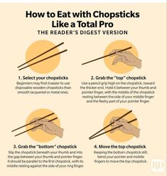 how to eat with chopsticks like a total pro