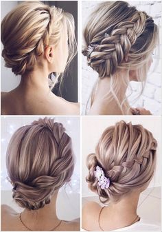 Updos Elegant, Hairstyle Latest, Hairstyle Braided, Sanggul Modern, Braided Crown, Fun Hairstyles, Hairstyle Wedding, Wedding Updos, Charming Wedding