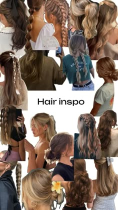 Diy Hair Wig, Aesthetic Hairstyles, Simple Prom Hair, Hair Tips Video, Hair Stylies, Hair Summer