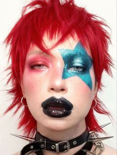 Colored Pencil Art, Funky Makeup, Vampire Bride, Drag Make-up, Punk Makeup, Reference Art, Drag Makeup, Swag Makeup